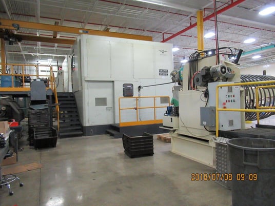 1.22" x 11.81" Sacma #SP-660AL, 5-die long stroke cold former, 80 PPM, 150 KW, linear feed - Image 2