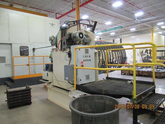 1.22" x 11.81" Sacma #SP-660AL, 5-die long stroke cold former, 80 PPM, 150 KW, linear feed - Image 3