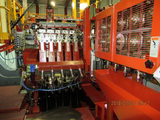 1.22" x 11.81" Sacma #SP-660AL, 5-die long stroke cold former, 80 PPM, 150 KW, linear feed - Image 6