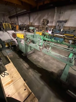 1/8" x 60" Shuster #1V18, wire straightener & cut-off machine, 20-150 FPM, 2-exit rolls, 1984 - Image 2