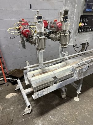 Ideal #SE2-BFM, 2 spout filler with pnuematic lid closers, Allen Bradley processor, 120 V., 2006 - Image 2