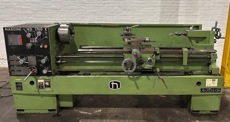 17" x 60" Nardini, engine lathe, 12" 3-jaw chuck, 2-1/2" spindle bore, inch/metric - Image 1