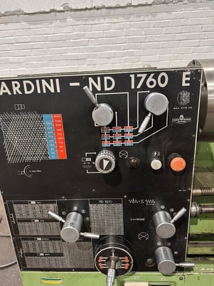 17" x 60" Nardini, engine lathe, 12" 3-jaw chuck, 2-1/2" spindle bore, inch/metric - Image 7