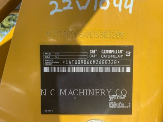 Cat 906, Wheel Loader, 40 hours, S/N: MZ600320, 2023 - Image 4