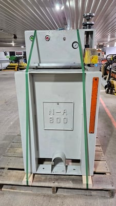 Nelson Atkinson #NA-800, right hand upcut saw, approx 12" x 24" table, 14" saw blade, 5 HP - Image 1