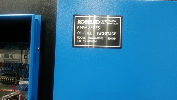 1550 cfm, 125 psi, Kobelco #KNW2-DH, 350 HP, air cooled, 460 V., 2015, A-2574-2575 - Image 5
