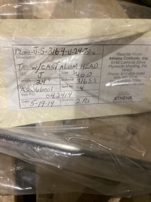 Athena #T2000-J-S-316-4-G-24-75-0, Probe, 24" long - Image 2
