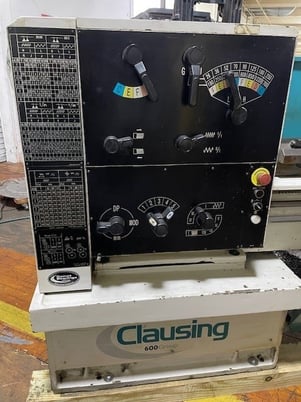 16" x 60" Clausing #CV-1660, 4-1/16"spindle hole, 26-1700 RPM, 3-jaw 12" chuck, taper attach., 2006 - Image 2