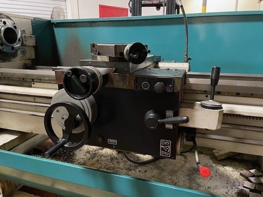 16" x 60" Clausing #CV-1660, 4-1/16"spindle hole, 26-1700 RPM, 3-jaw 12" chuck, taper attach., 2006 - Image 5