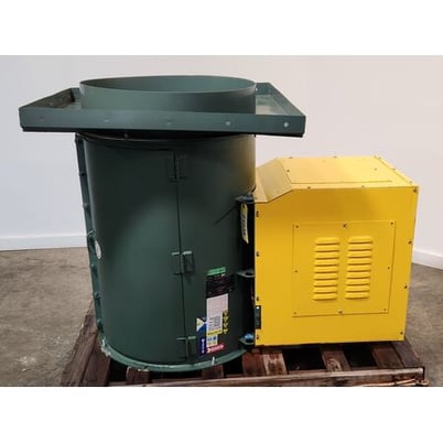 9000 cfm @ 1" S.P., New York Blower #27 face plate, axial fans, 27" wheel, 5 HP - Image 2