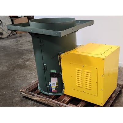 9000 cfm @ 1" S.P., New York Blower #27 face plate, axial fans, 27" wheel, 5 HP - Image 3
