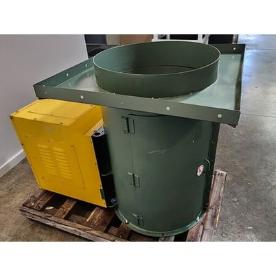 9000 cfm @ 1" S.P., New York Blower #27 face plate, axial fans, 27" wheel, 5 HP - Image 4