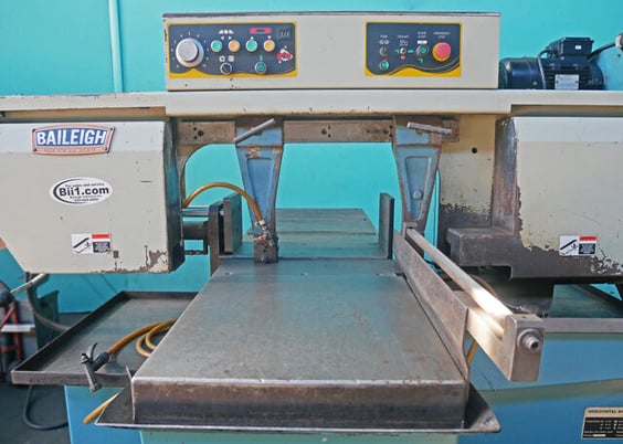 13" x 18.1" Baileigh #BS-20SA, Dual Miter Semi-Auto Horiz Band Saw, 1.33" X 0.43" X 162.6" blade, 82-285 FPM - Image 5