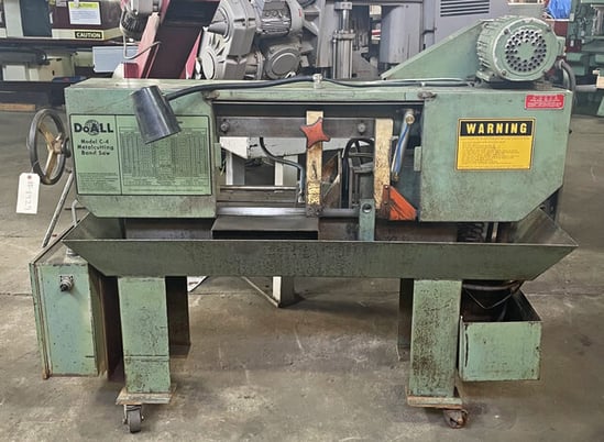 12" x 9" DoAll #C-4, Horizontal Band Saw, 65-185 FPM variable speed, 3/4" x 130-132" blade, 0.75 HP, 220 V. - Image 4