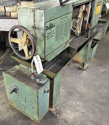 12" x 9" DoAll #C-4, Horizontal Band Saw, 65-185 FPM variable speed, 3/4" x 130-132" blade, 0.75 HP, 220 V. - Image 9