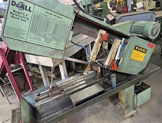 12" x 9" DoAll #C-4, Horizontal Band Saw, 65-185 FPM variable speed, 3/4" x 130-132" blade, 0.75 HP, 220 V. - Image 10