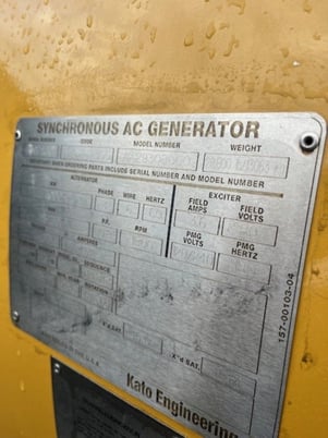 3000 KW, Kato Engineering, 480 Volts, 3 phase, continuous generator end - Image 7