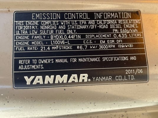 6 KW Pramac #A5500, Portable Generator, Yanmar Diesel, with Push Button Start, 120/240 Volts, 1 phase - Image 7
