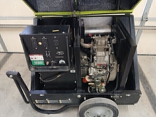 6 KW Pramac #P6000, portable diesel generator with wheel kit, 120/240 Volts, single phase, electric start - Image 6