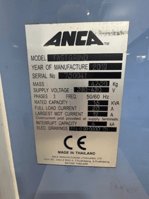 Anca #Fast-Grind, CNC 5-axis Tool & Cutter Grinder, 2010 - Image 4