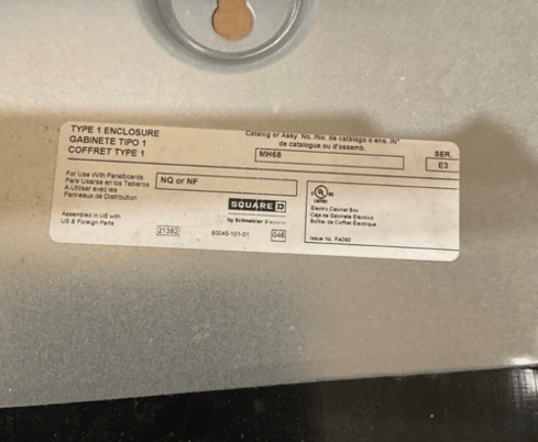 400 Amp. Square D NF, Panelboard, 480/277 Volts 3PH 4W Main LAP36400MB MCB Indoor Encl P670, New - Image 4
