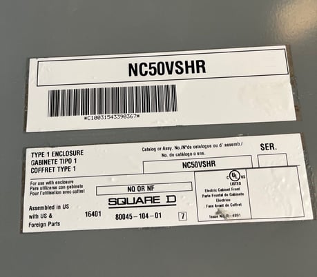 400 Amp. Square D NQ, Panelboard, 208/120 Volts 3PH 4W MLO 42 Circuit Indoor Encl SP101 - Image 7