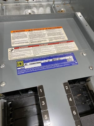 600 Amp. Square NF, Panelboard, 480/277 Volts 3PH 4W 66 Cir Indoor Encl MLO 600 Amp MH74BE P653 - Image 9