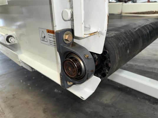 42" wide x 35' long, Bau-Man #194240575/3/60, incline flatbelt in-feed conveyor, 3 HP motor, 2018 - Image 2