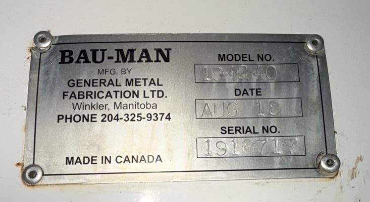 42" wide x 35' long, Bau-Man #194240575/3/60, incline flatbelt in-feed conveyor, 3 HP motor, 2018 - Image 10