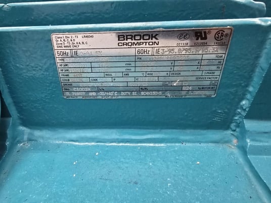 150 HP 1780 RPM Brook Crompton, Frame 445T, TEFC - Image 4
