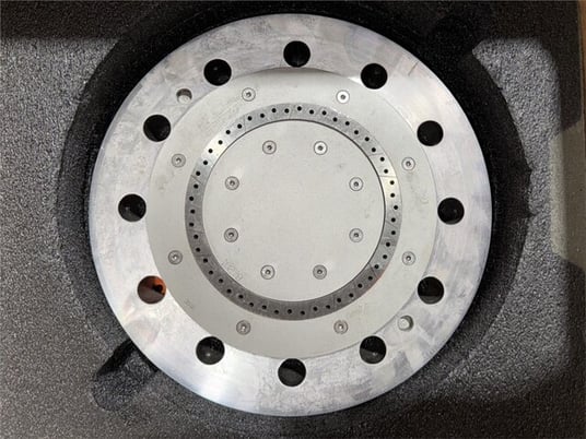 Gala Industries #7, die plate, square tiled, 50 holes .125" diameter moles, single row - Image 1