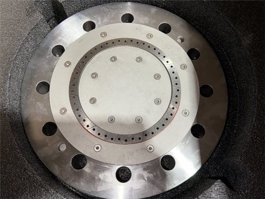 Gala Industries #7, die plate, square tiled, 50 holes .125" diameter moles, single row - Image 7