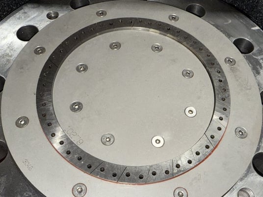 Gala Industries #7, die plate, square tiled, 50 holes .125" diameter moles, single row - Image 9