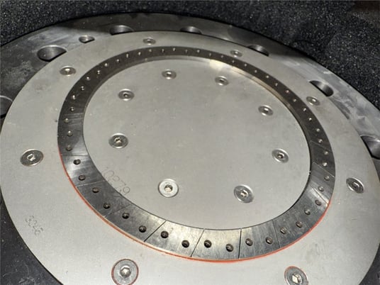 Gala Industries #7, die plate, square tiled, 50 holes .125" diameter moles, single row - Image 10