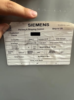 3000 Amps, Siemens breakers, vacuum, 38 KV, surplus (x6) - Image 5