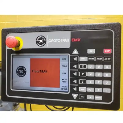 Kondia Powermill #FV-1, vertical mill, SWI ProtoTrak EMX Control, 9" x48" table, 3 HP - Image 5