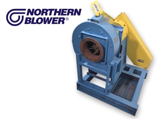 Northern Blower #GBO-414, Stainless body & wheel, 7" x 9" outlet w/10" x 12" flange, 9" inlet w/12" flange - Image 1