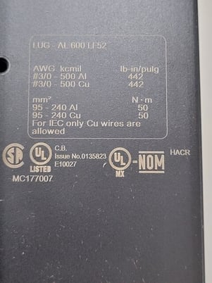 400 Amps, Square D I-Line, LJA36400U31X, PowerPact Circuit Breaker, 3P, 600 Volts - Image 4