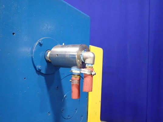 Farrel, rubber lab mill, 8 x 16" rolls, cabinet style, under slung dual drive, belt driven, dual 10 HP brake - Image 2