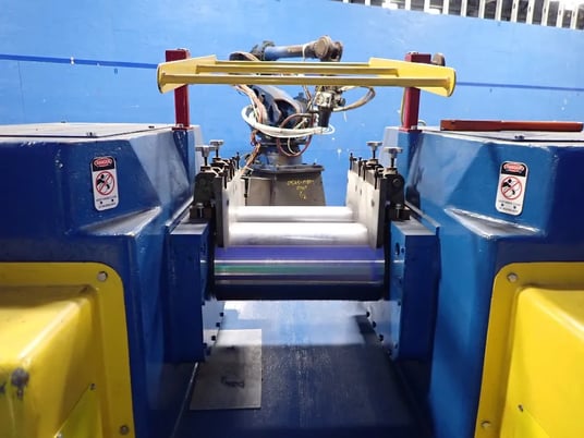 Farrel, rubber lab mill, 8 x 16" rolls, cabinet style, under slung dual drive, belt driven, dual 10 HP brake - Image 5