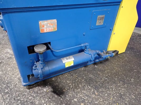 Farrel, rubber lab mill, 8 x 16" rolls, cabinet style, under slung dual drive, belt driven, dual 10 HP brake - Image 8