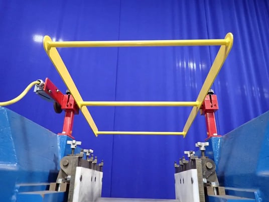 Farrel, rubber lab mill, 8 x 16" rolls, cabinet style, under slung dual drive, belt driven, dual 10 HP brake - Image 9