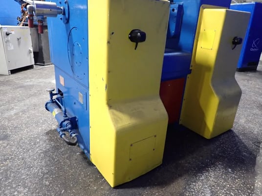 Farrel, rubber lab mill, 8 x 16" rolls, cabinet style, under slung dual drive, belt driven, dual 10 HP brake - Image 10