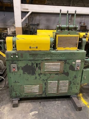 3/8" Lewis #8CV, wire straightener & cut-off machine, 3-1/2"-10' cut0off length, 100-200 FPM - Image 2