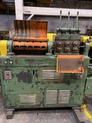 3/8" Lewis #8CV, wire straightener & cut-off machine, 3-1/2"-10' cut0off length, 100-200 FPM - Image 3