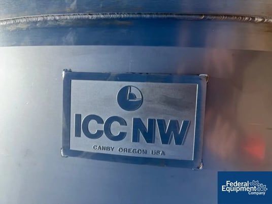 651 gallon ICCNW, Mix Tank, Stainless Steel, 54" diameter x 60" straight side, flat top, dish bottom - Image 2