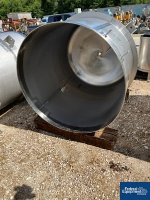 651 gallon ICCNW, Mix Tank, Stainless Steel, 54" diameter x 60" straight side, flat top, dish bottom - Image 3