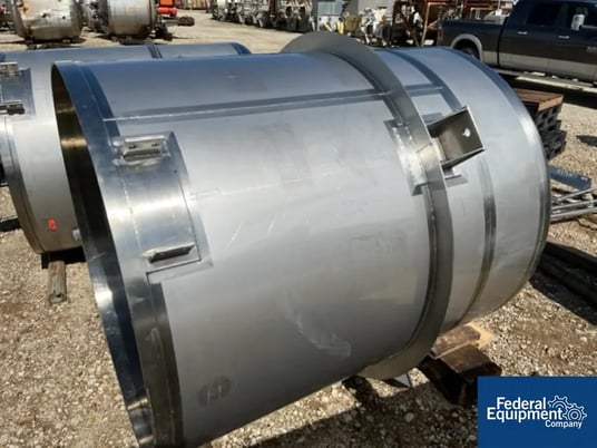 651 gallon ICCNW, Mix Tank, Stainless Steel, 54" diameter x 60" straight side, flat top, dish bottom - Image 6