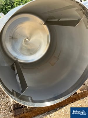 651 gallon ICCNW, Mix Tank, Stainless Steel, 54" diameter x 60" straight side, flat top, dish bottom - Image 7