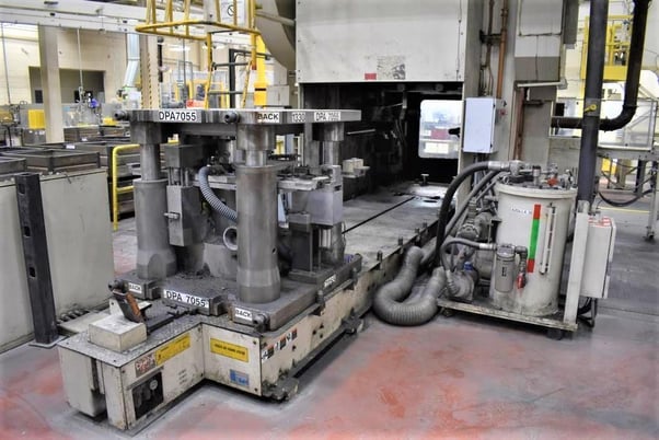 1500 Ton, Aida #PK-1500, knuck joint press, 9.84" stroke, 44.09" DL, 1.18" adj., 25-40 SPM, 1998 - Image 4